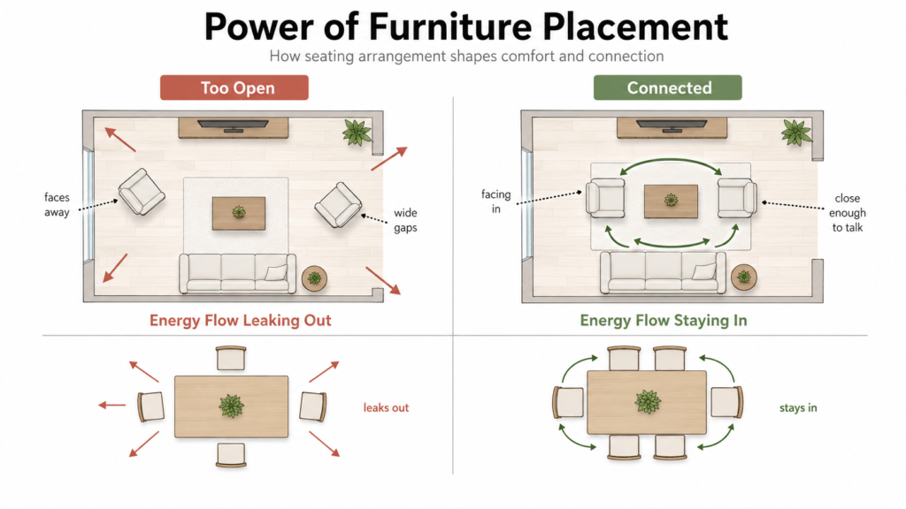 Energy Flow Of Furniture placement