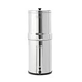 Crown Berkey Gravity-Fed Stainless Steel Countertop Water Filter System 6 Gallon with 2 Authentic Black Berkey Elements BB9-2 Filters