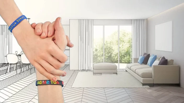 Calming autism-friendly space with sensory-considerate design elements