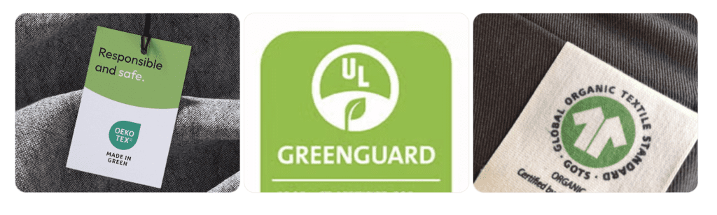 labels for upholstery