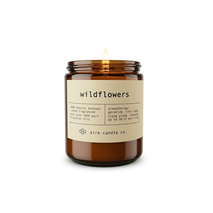 Aire Candle Co. Wildflowers Beeswax Candle
