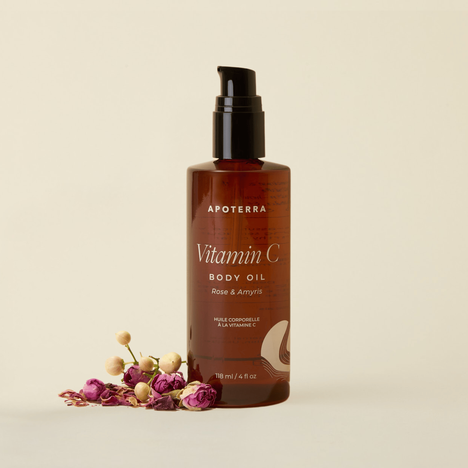 Apoterra Vitamin C Body Oil, Rose & Amyris