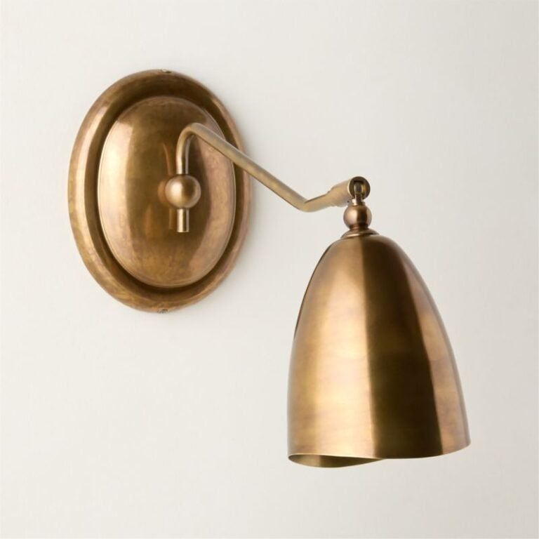 Forna Aged Brass Single Wall Sconce