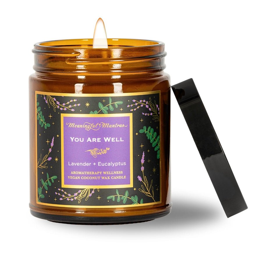 Meaningful Mantras You Are Well Lavender Eucalyptus Candle