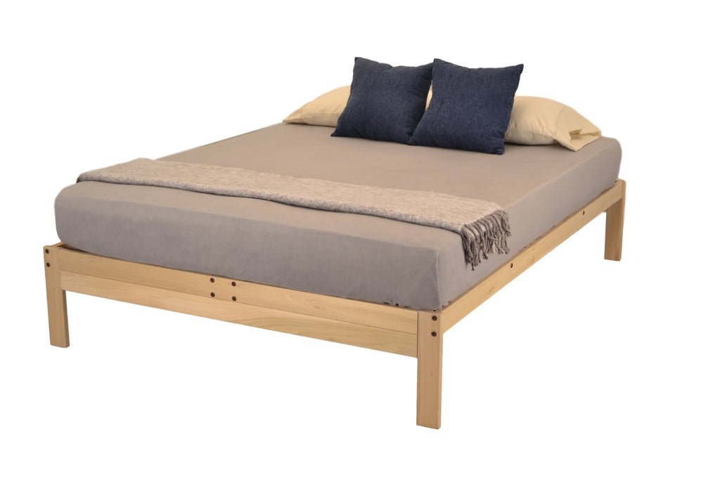 KD Frames Nomad unfinished solid wood platform bed