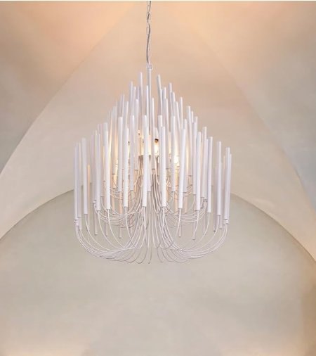 White Candle-Style Chandelier