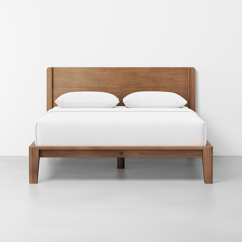 Thuma Classic solid wood bed with headboard