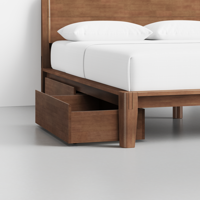 Thuma Classic underbed storage drawer in walnut